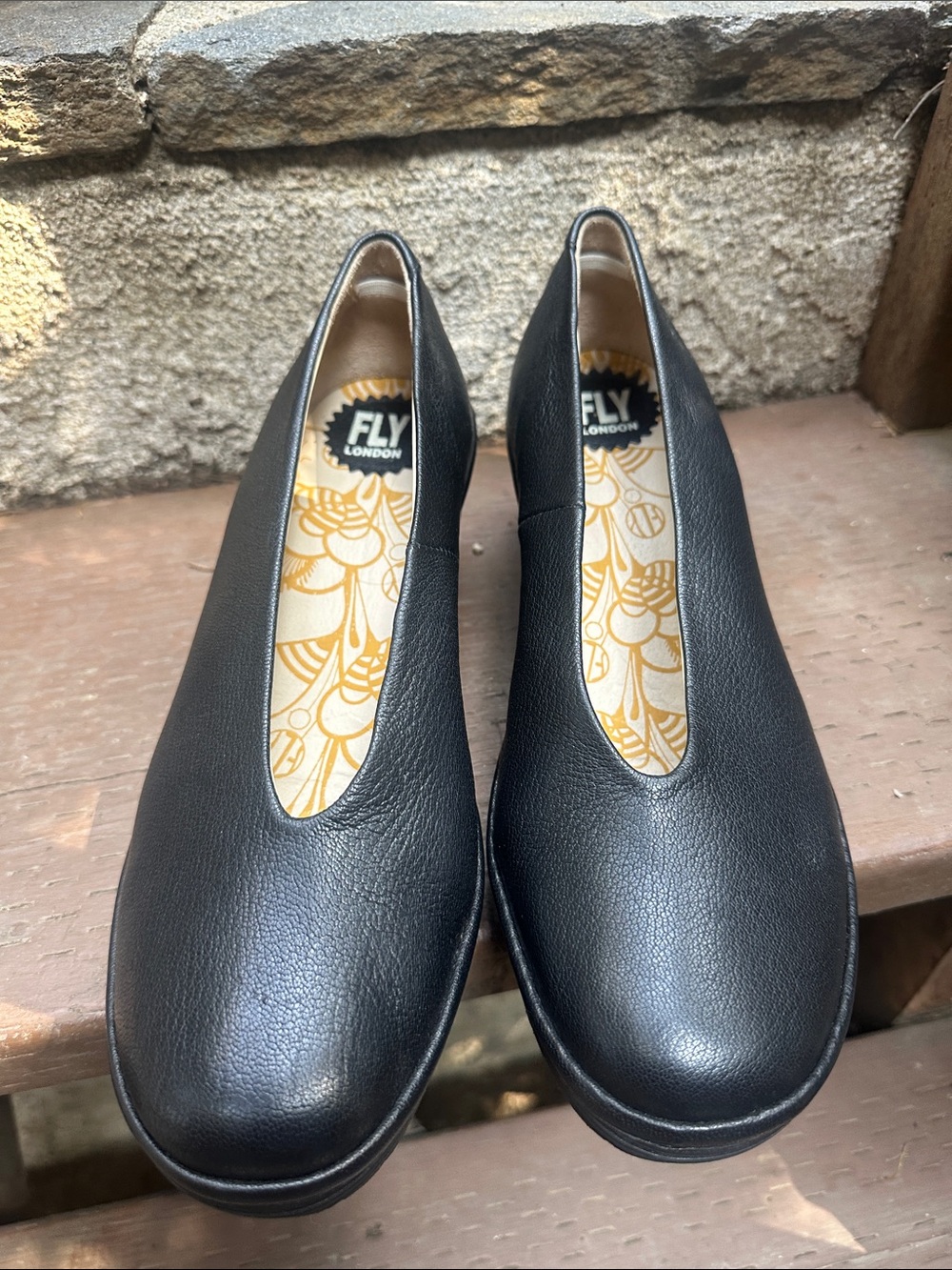 FLY London Yoza Wedge Ballet Shoes - Picture 2 of 10